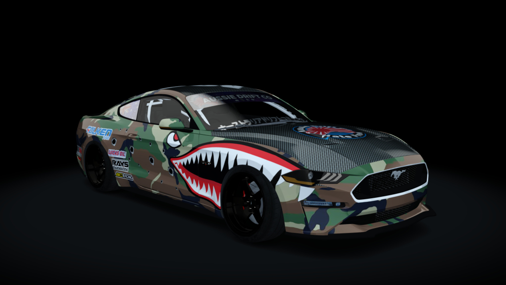 ADC Ford Mustang  420, skin Camo Green