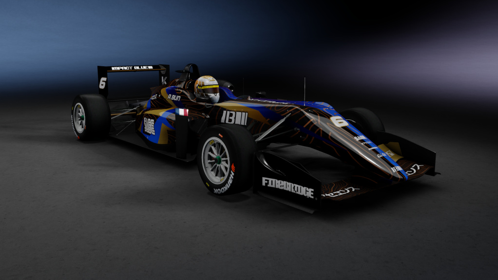 Dallara F317, skin ImpactBlue_6_AntoineBun