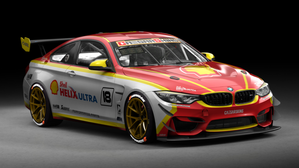 BMW M4 GT4, skin 18Shell