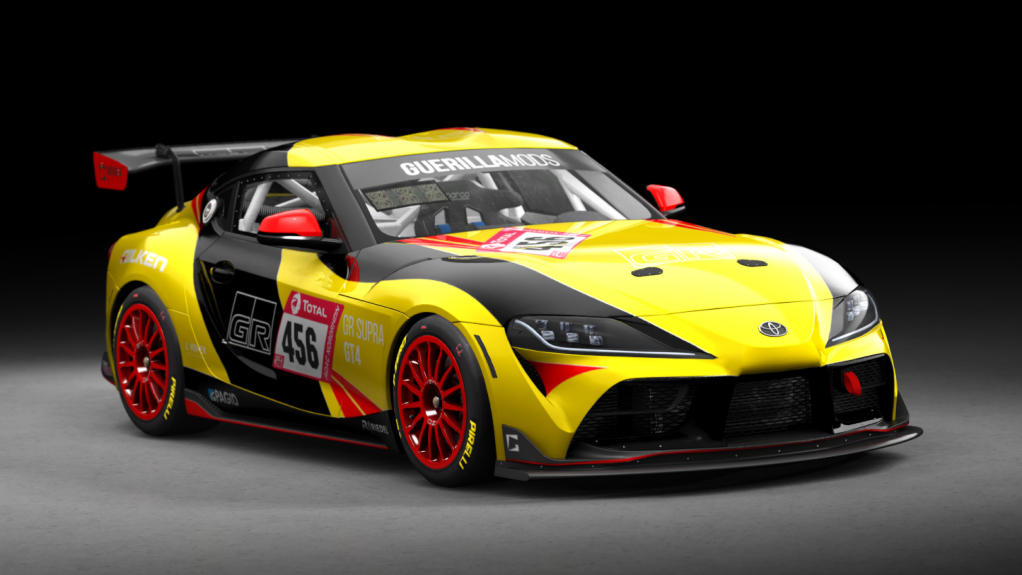 Toyota Supra GT4, skin GR_Racing_Yellow