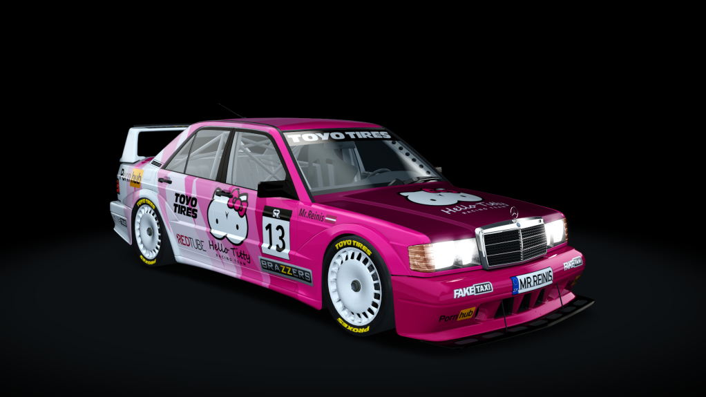 Mercedes-Benz 190E EVO II, skin Hello_Titty_13_Mr.Reinis