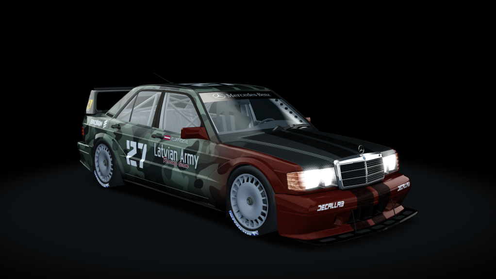 Mercedes-Benz 190E EVO II, skin Latvian_Army_27