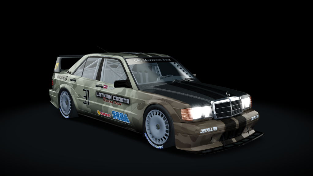 Mercedes-Benz 190E EVO II, skin Latvian_Cadets_31