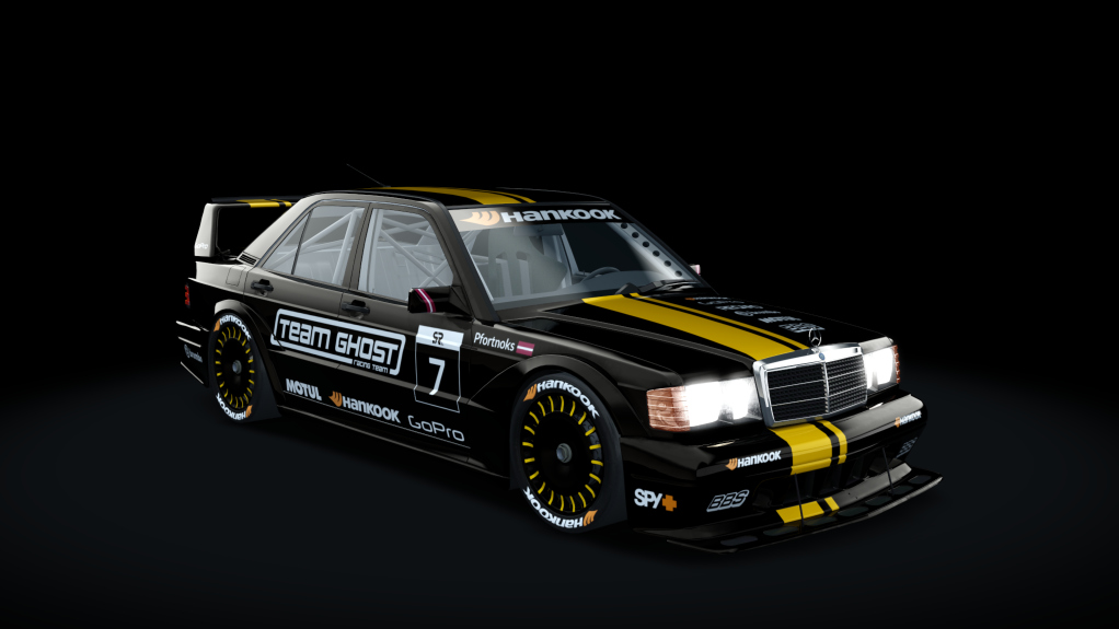 Mercedes-Benz 190E EVO II, skin Team_Ghost_7_Pfortnoks