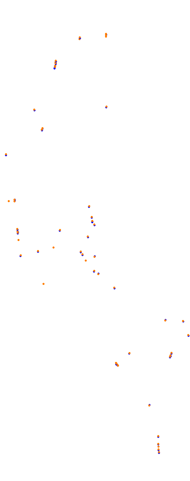 Nurburgring - GP (Formula) Trout collisions